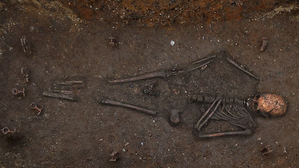 Skeleton of 7th Century Anglo-Saxon woman, Trumpington